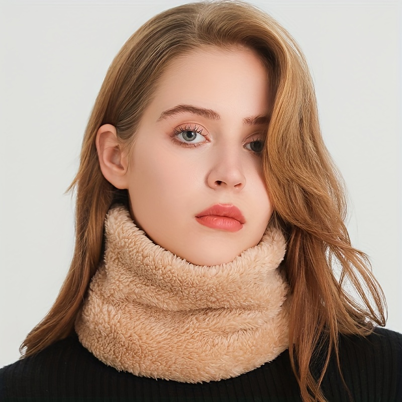 Windproof Plush Infinity Scarf - Infinity Scarf Knit reseña y precio