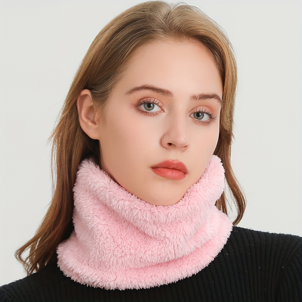 Windproof Plush Infinity Scarf - Infinity Scarf Knit reseña y precio