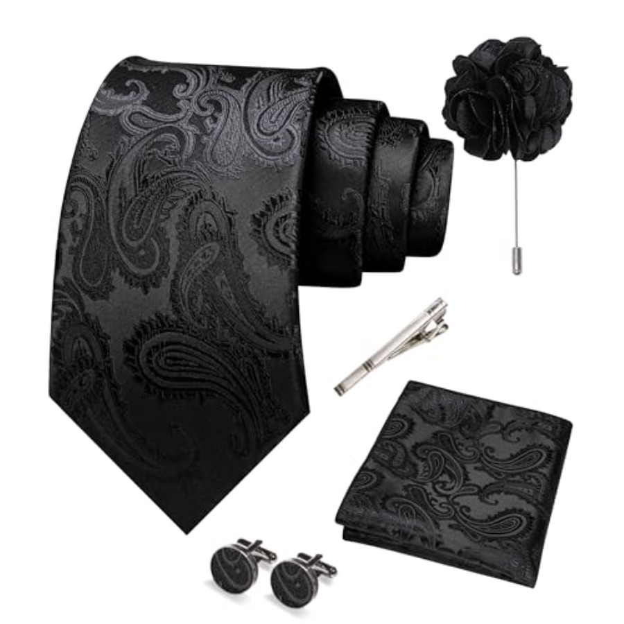 Mens Paisley Tie and Pocket Sq - Pocket Square Set reseña y precio