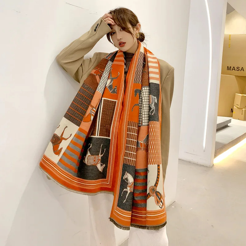2024 New Luxury Winter Cashmer - Woven Scarf Blanket reseña y precio