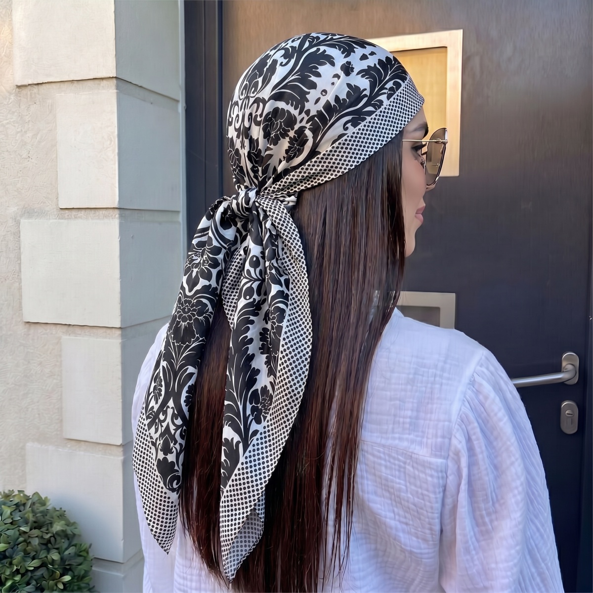 NEW Women Silk Square Scarf La - Pashmina Wrap Large reseña y precio