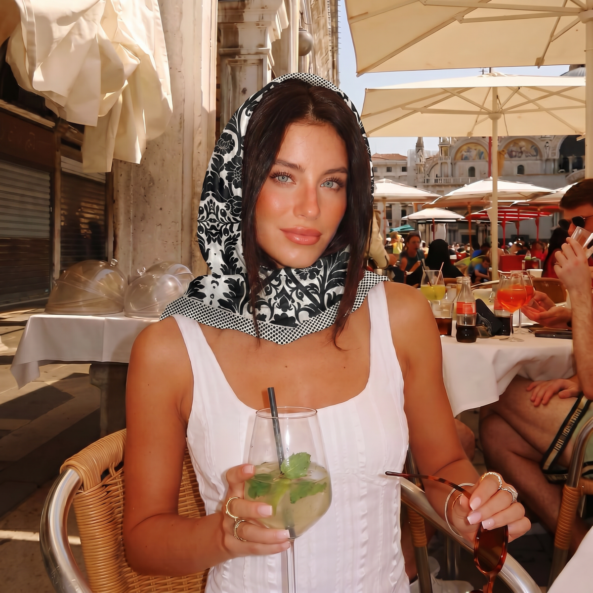 NEW Women Silk Square Scarf La - Pashmina Wrap Large reseña y precio