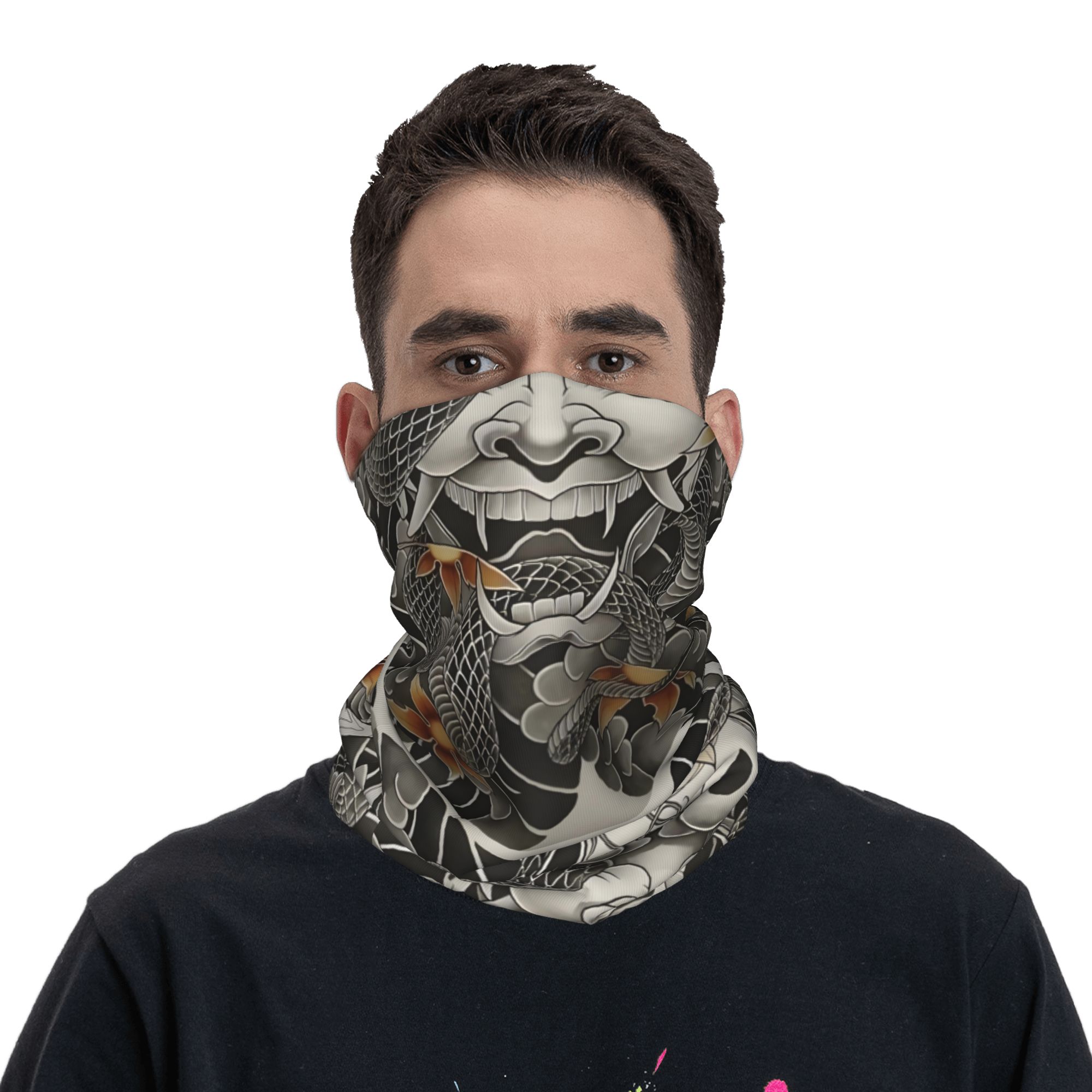 Custom Samurai Oni Demon Banda - Neck Warmer Tube reseña y precio