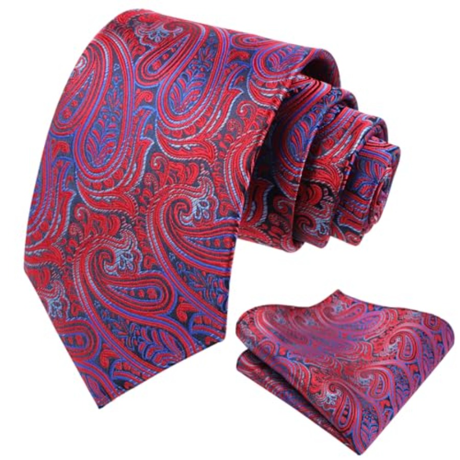 Mens Gradient Paisley Necktie  - Pocket Square Set reseña y precio