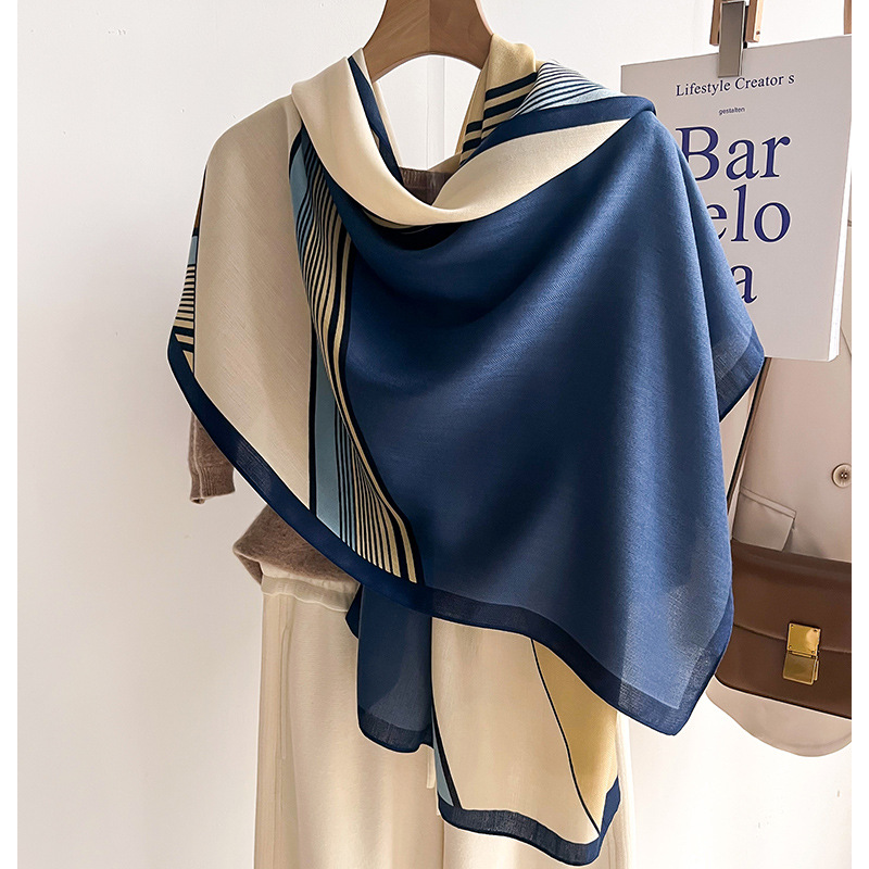 Luxury Brand Scarf  Wool Cotto - Pashmina Wrap Large reseña y precio
