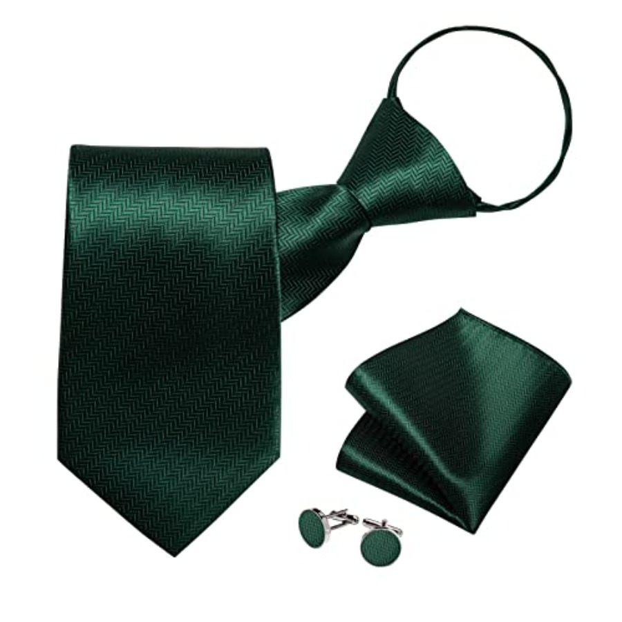Silk Zipper Ties for Men,Paisl - Pocket Square Set reseña y precio