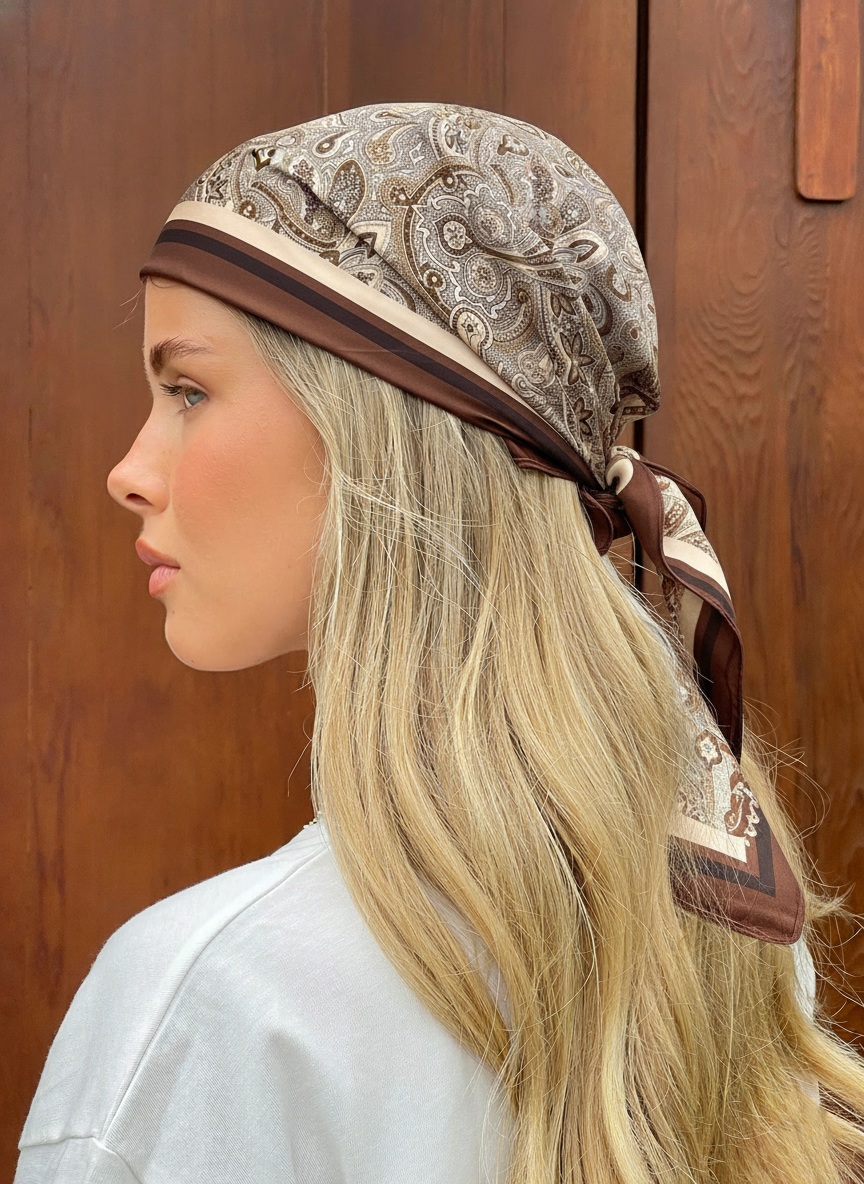 Luxury Spring Silk Scarf Women - Silk Tie Striped reseña y precio