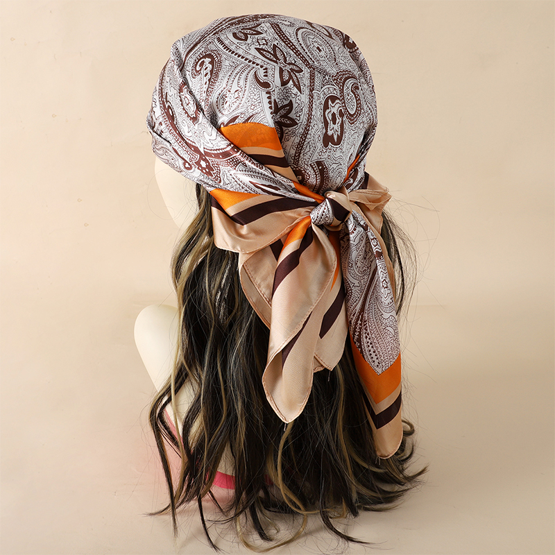 Luxury Spring Silk Scarf Women - Silk Tie Striped reseña y precio