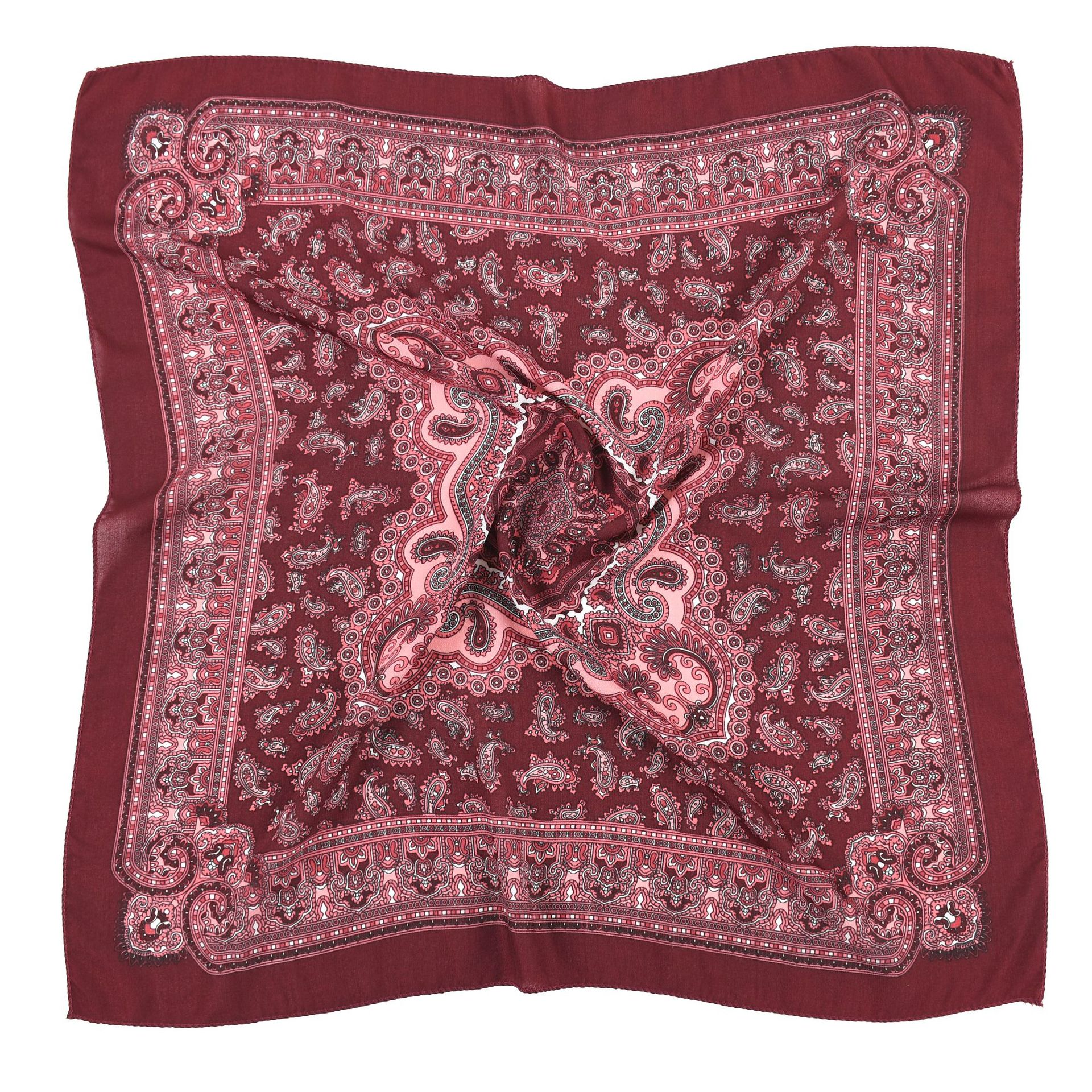 70*70cm Women Retro Floral Rus - Bandana Cotton reseña y precio