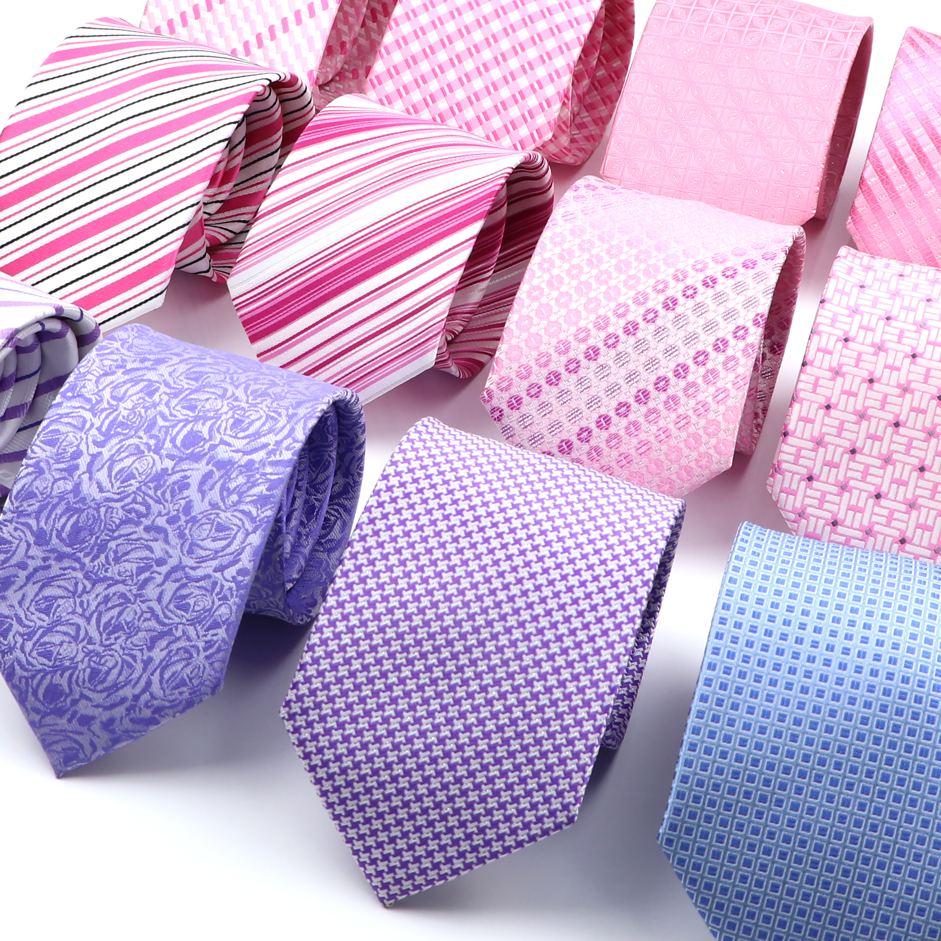 New Bright Pink Men Ties Class - Skinny Tie Men reseña y precio