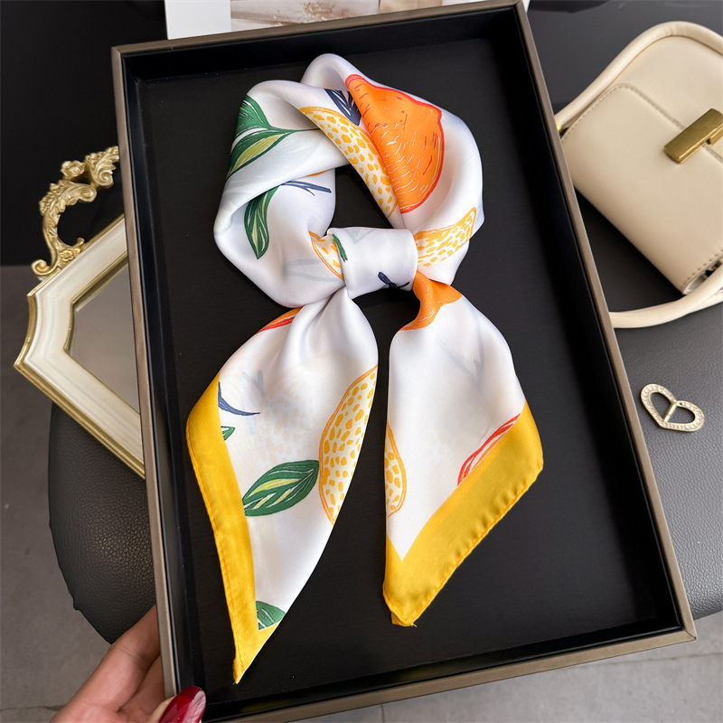 2026 New Fruit Print Silk Squa - Silk Neck Scarf reseña y precio
