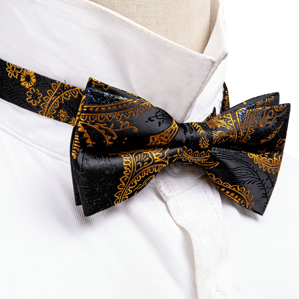 Barry.Wang Silk Mens Bow Tie B - Bow Tie Pre Tied reseña y precio
