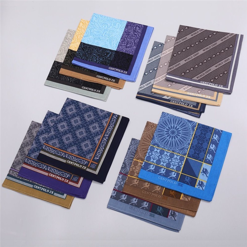 3Pcs Men's Pure Cotton Printed - Handkerchief Cotton Men reseña y precio