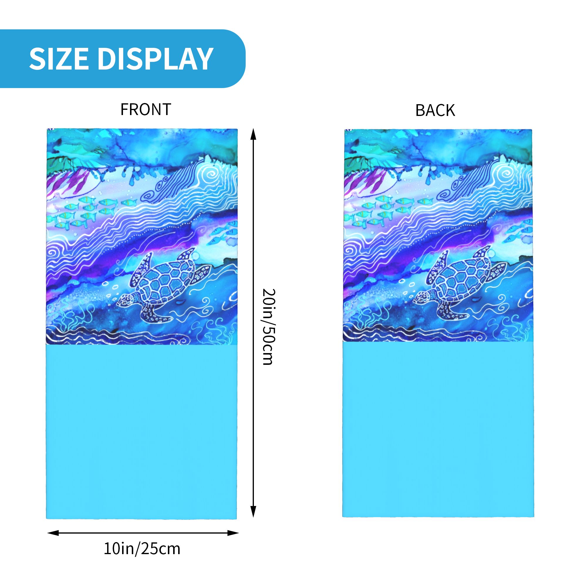 Custom Ocean Turtle Dive Winte - Neck Warmer Tube reseña y precio