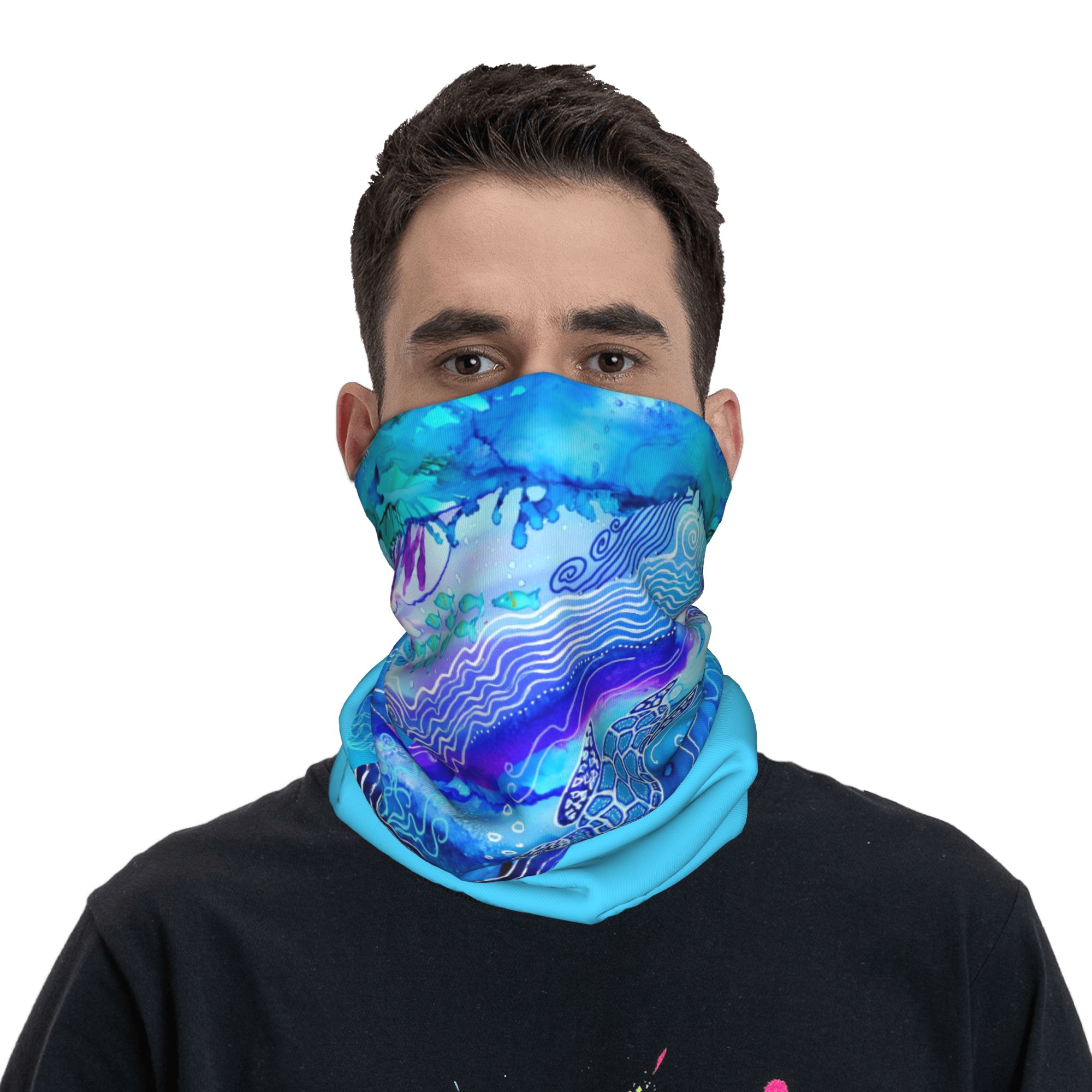 Custom Ocean Turtle Dive Winte - Neck Warmer Tube reseña y precio