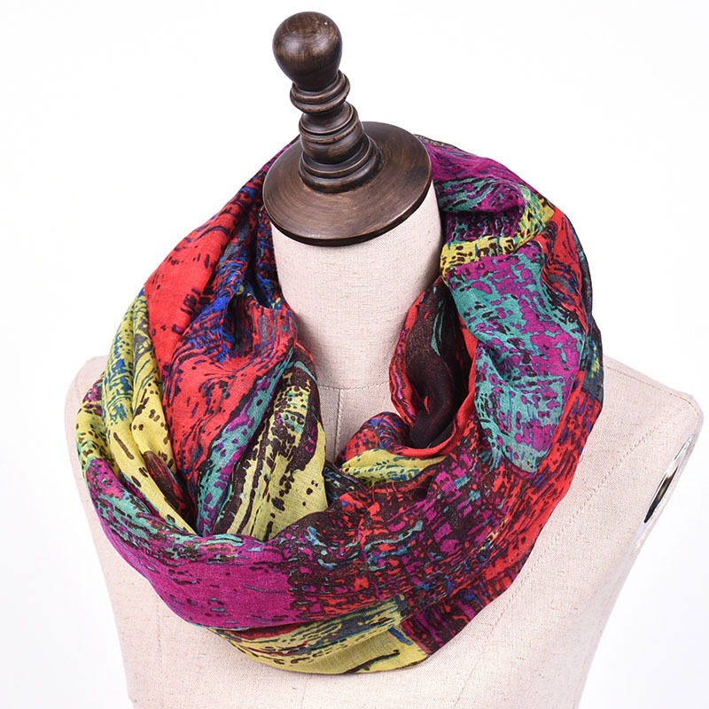 Fashion Women Soft Viscose Pri - Infinity Scarf Knit reseña y precio
