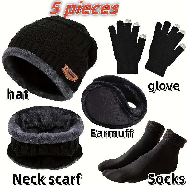 Men's winter hat, outdoor wint - Muffler Men Wool reseña y precio