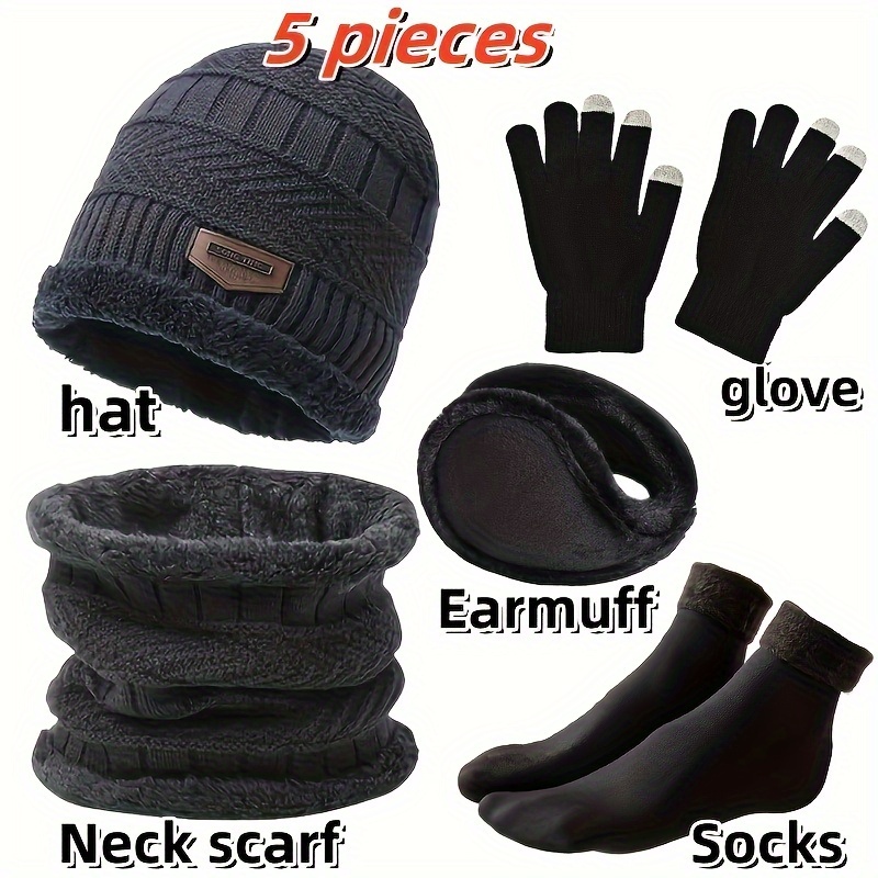 Men's winter hat, outdoor wint - Muffler Men Wool reseña y precio