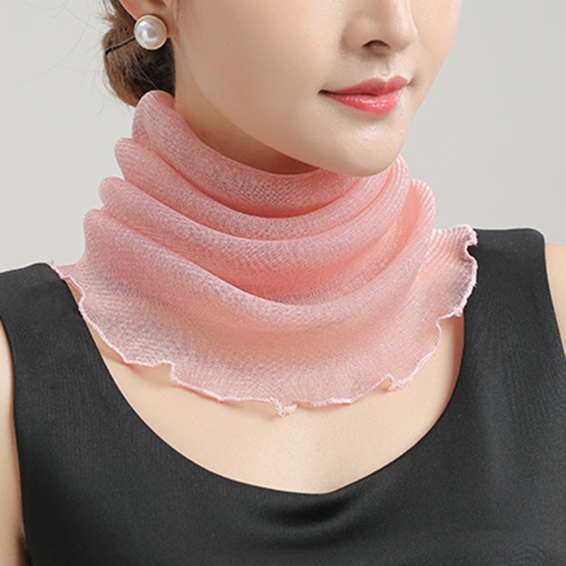 Spring Summer Chiffon Neck Col - Silk Neck Scarf reseña y precio
