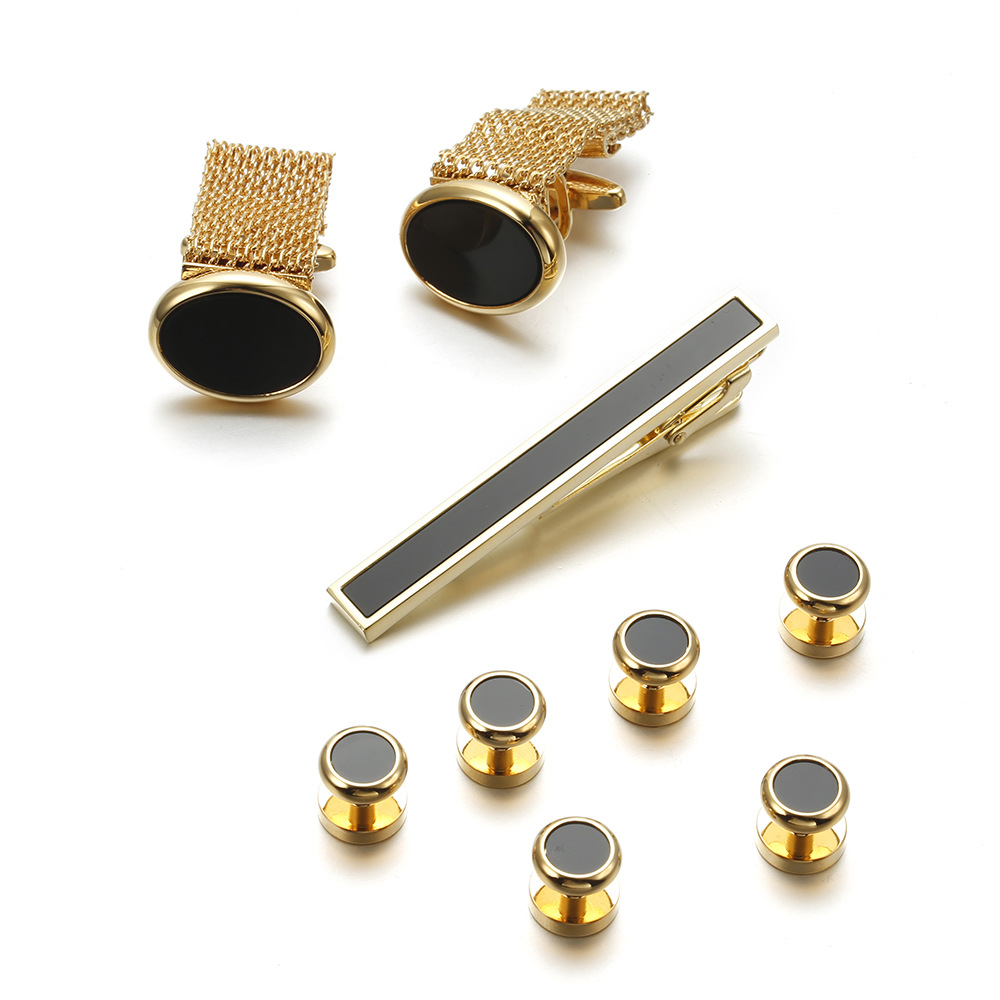 VAGULA New 9PCS Cuff links Tie - Tie Bar Set Gift reseña y precio