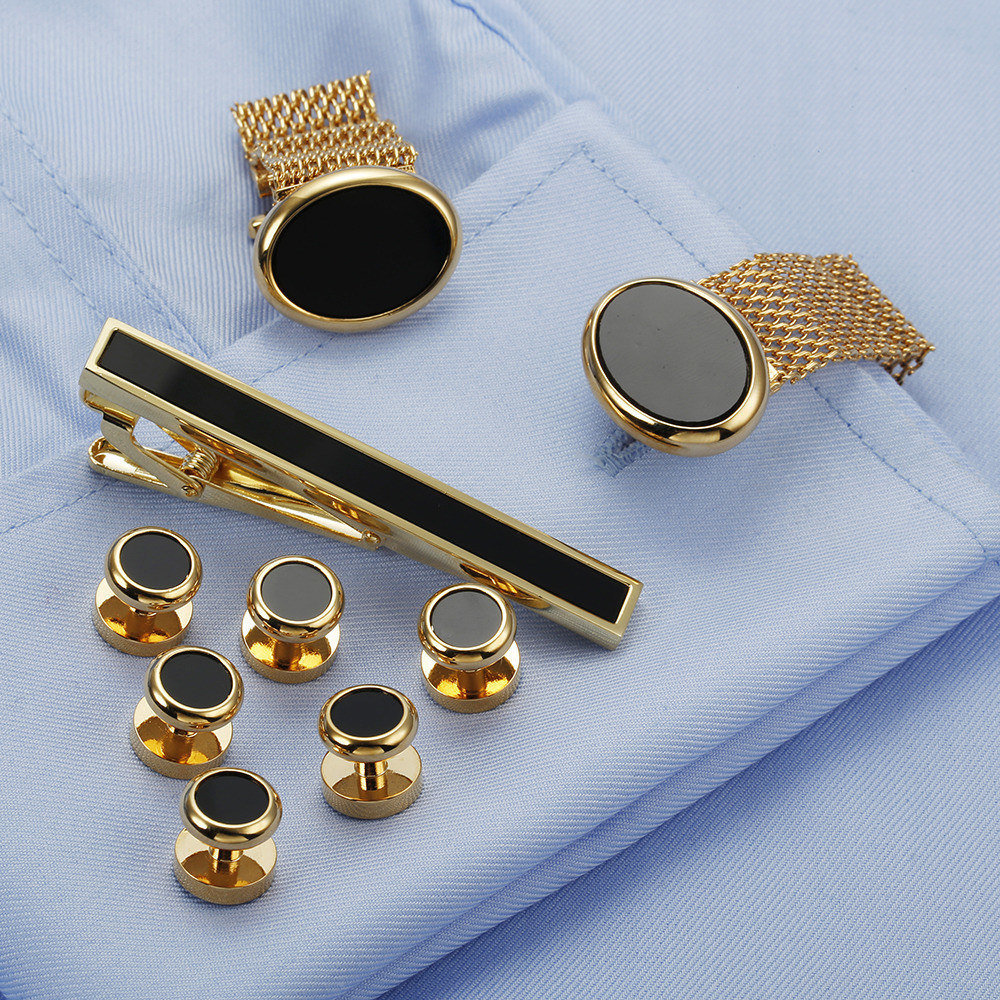 VAGULA New 9PCS Cuff links Tie - Tie Bar Set Gift reseña y precio
