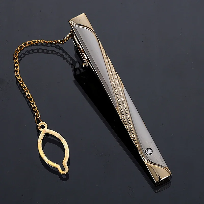 Men Metal Simple Necktie Buckl - Tie Clip Silver reseña y precio