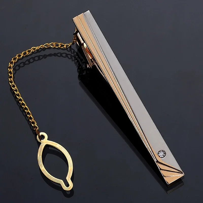 Men Metal Simple Necktie Buckl - Tie Clip Silver reseña y precio