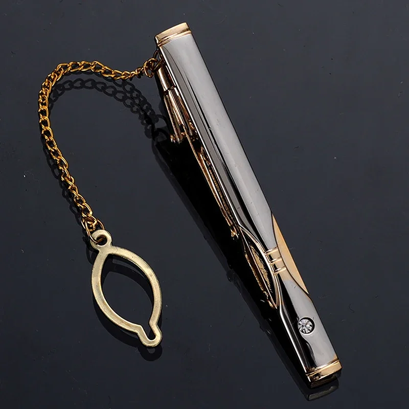 Men Metal Simple Necktie Buckl - Tie Clip Silver reseña y precio