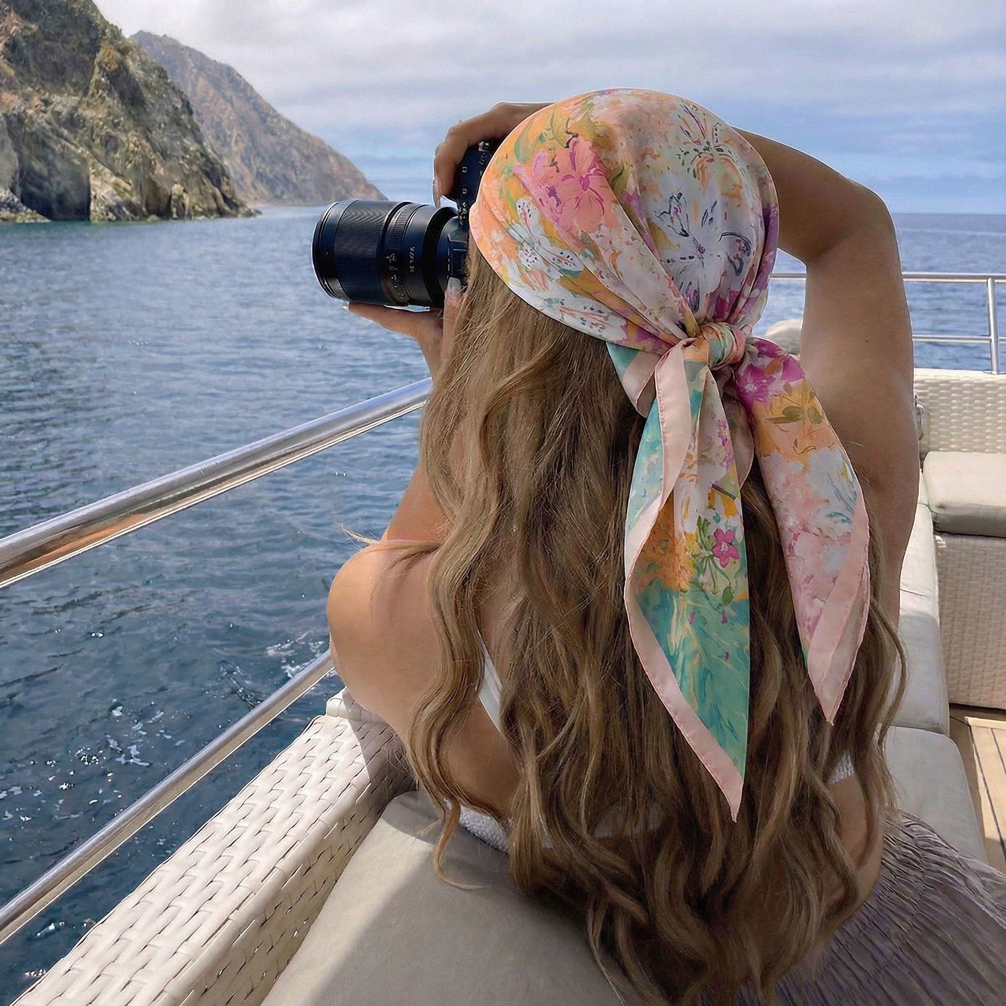 70*70cm Square Silk Scarf for  - Silk Neck Scarf reseña y precio