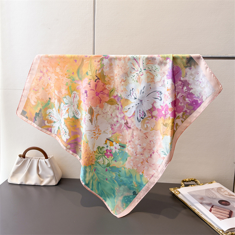 70*70cm Square Silk Scarf for  - Silk Neck Scarf reseña y precio