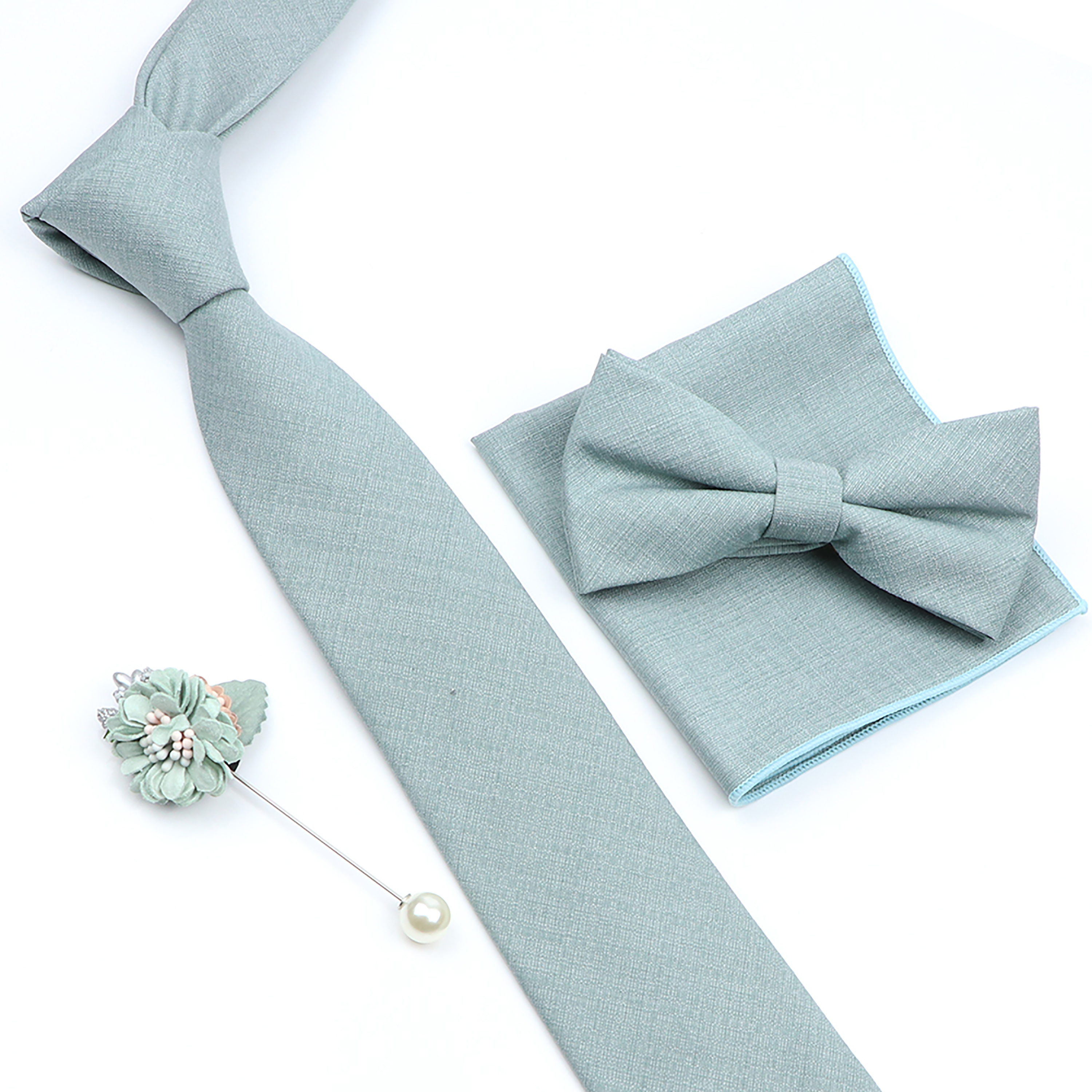 Beautiful Solid Color Tie Broo - Skinny Tie Men reseña y precio