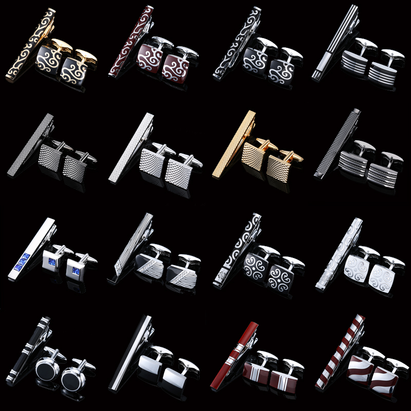 High quality cuff and tie clip - Tie Bar Set Gift reseña y precio