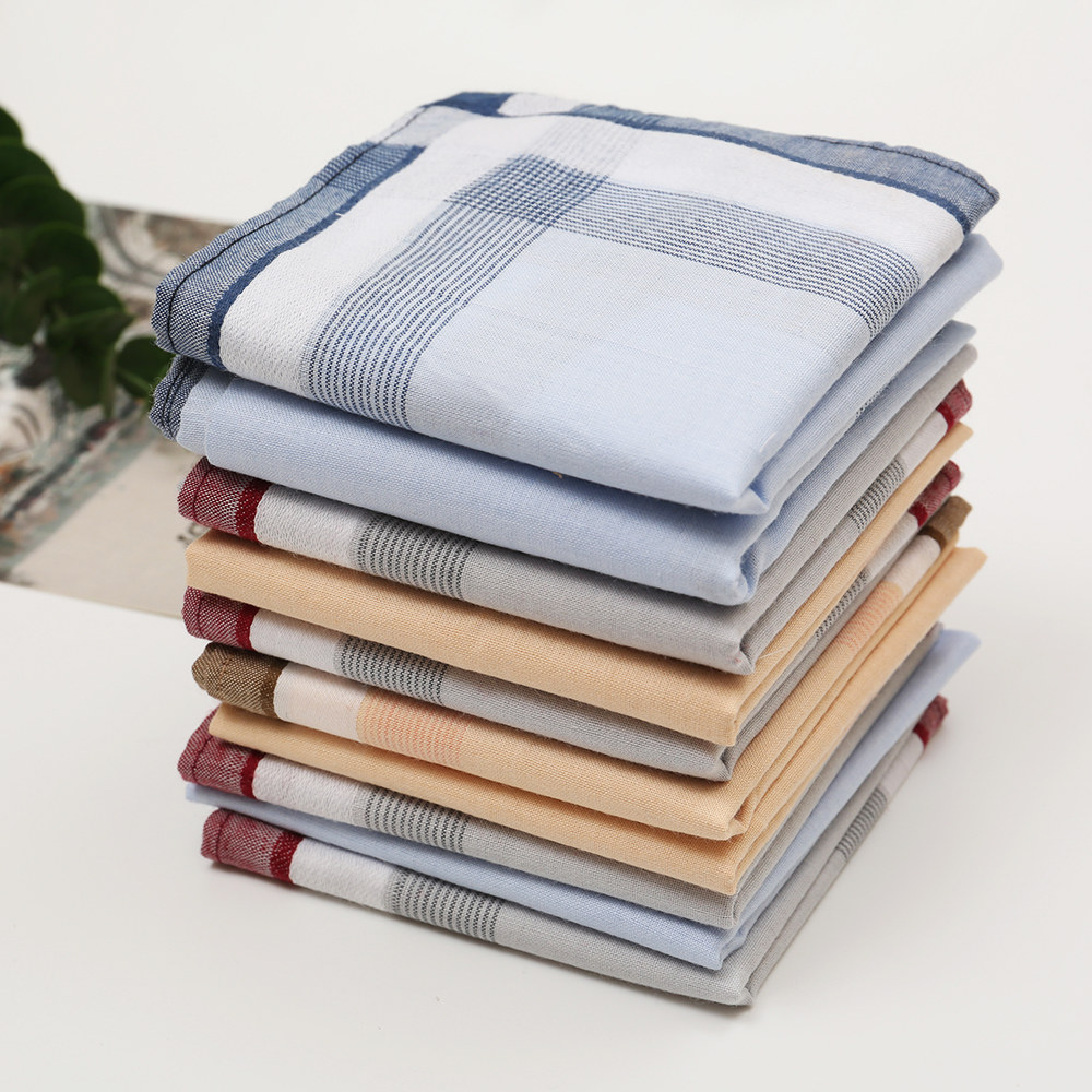 Men's Pure Cotton Yarn-Dyed Ha - Handkerchief Cotton Men reseña y precio