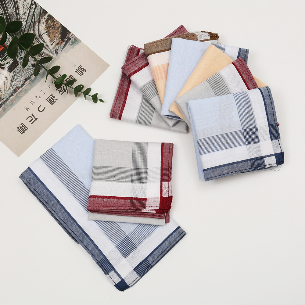 Men's Pure Cotton Yarn-Dyed Ha - Handkerchief Cotton Men reseña y precio
