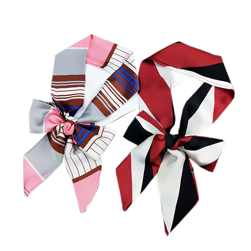 TOP Small Long Silk Neckerchie - Silk Tie Striped reseña y precio