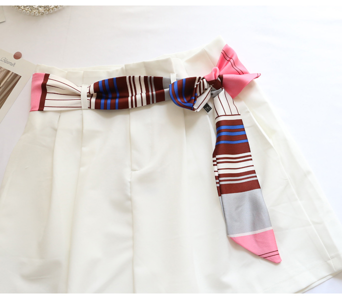 TOP Small Long Silk Neckerchie - Silk Tie Striped reseña y precio