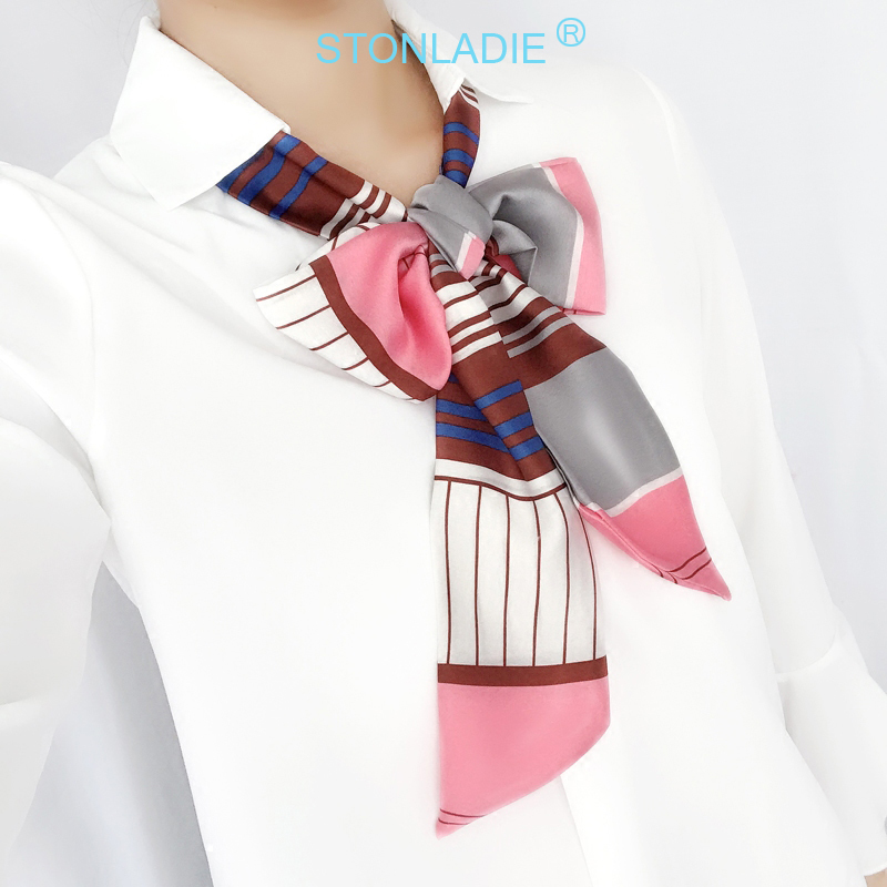 TOP Small Long Silk Neckerchie - Silk Tie Striped reseña y precio