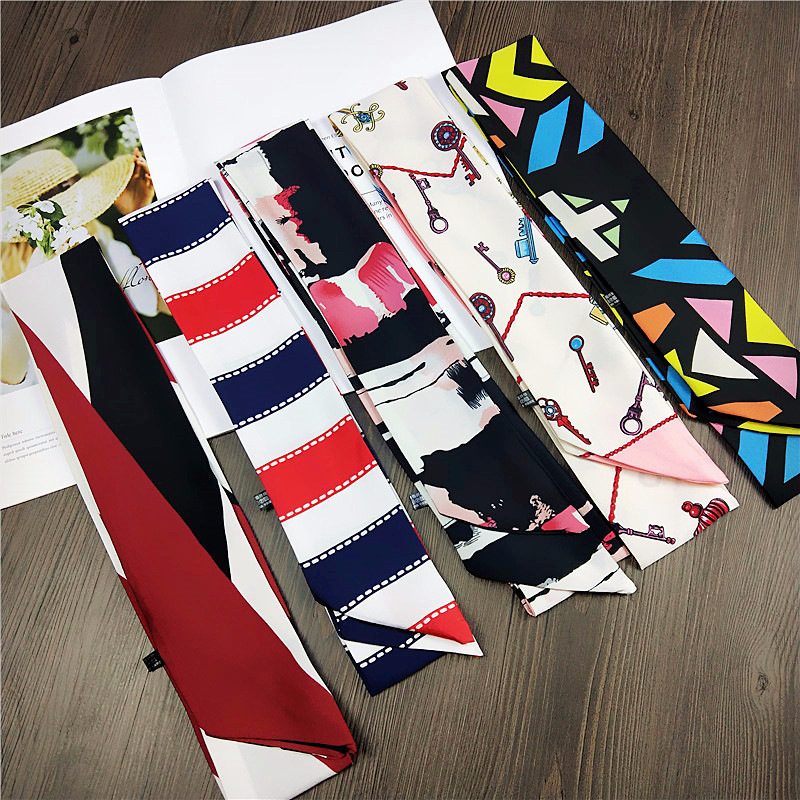 TOP Small Long Silk Neckerchie - Silk Tie Striped reseña y precio