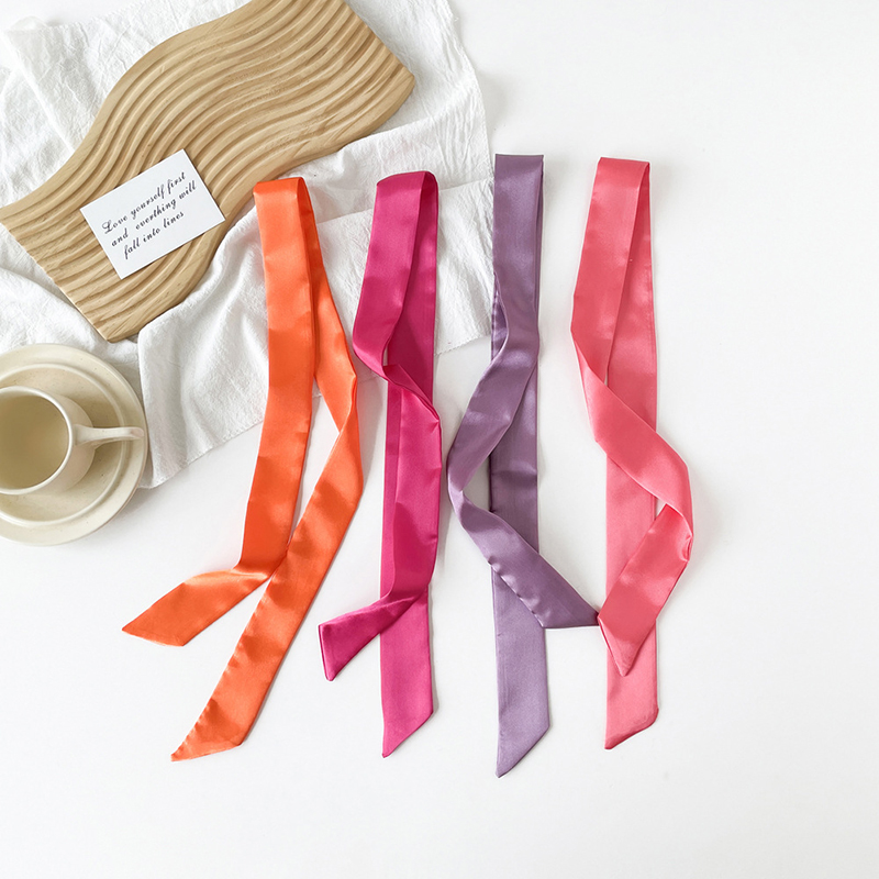 4x100cm Satin Silk Narrow Scar - Ascot Neck Scarf reseña y precio