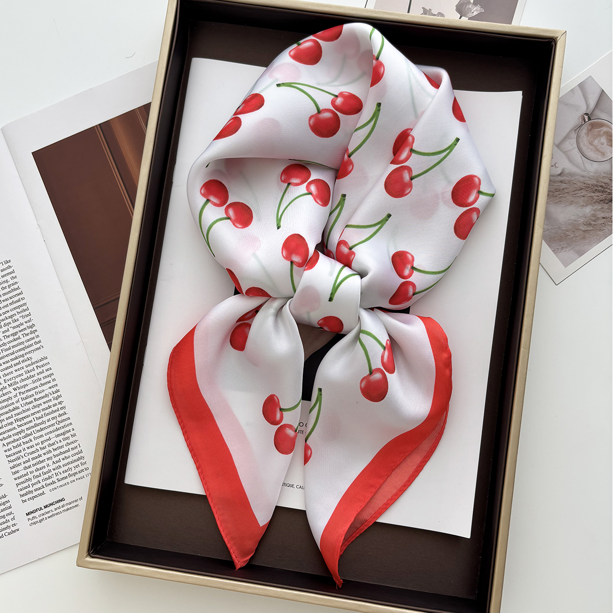 1pcs Summer Bright Color Oil P - Ascot Neck Scarf reseña y precio