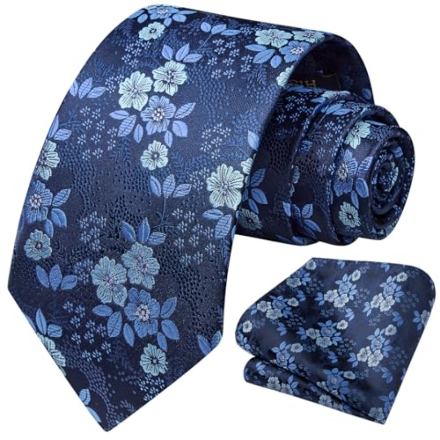 Extra Long Ties for Men Classi - Pocket Square Set reseña y precio