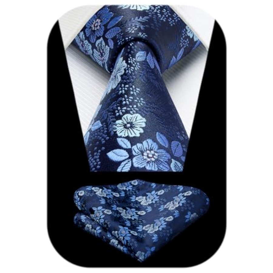 Extra Long Ties for Men Classi - Pocket Square Set reseña y precio