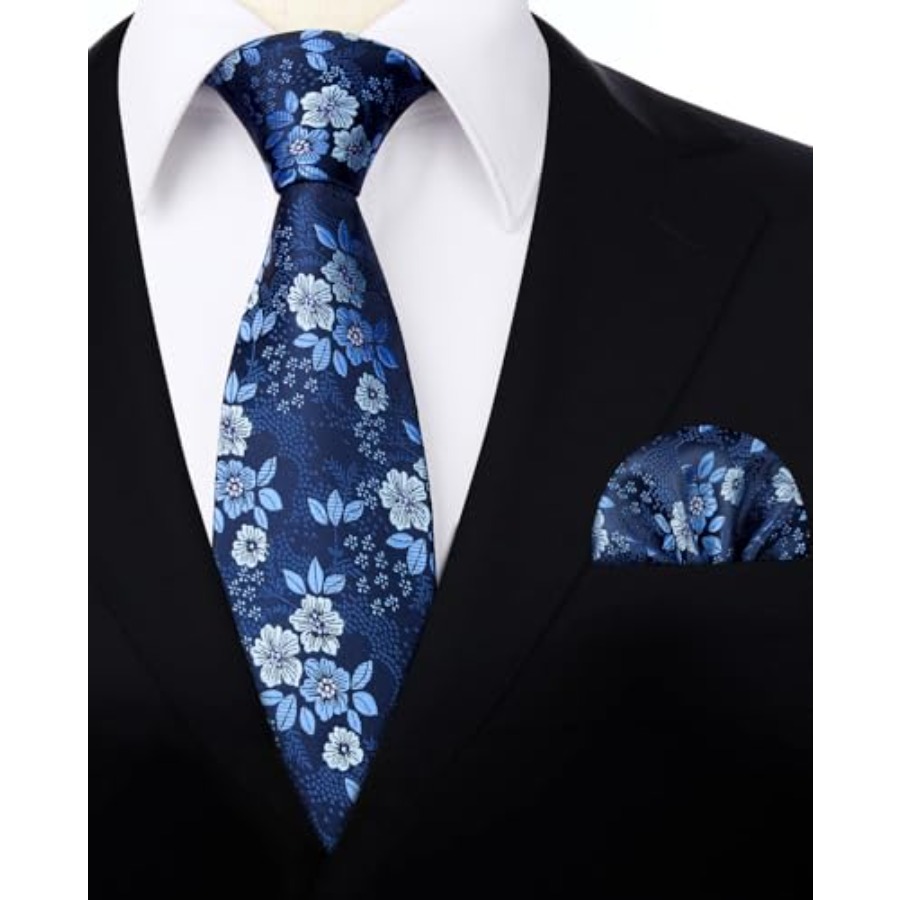 Extra Long Ties for Men Classi - Pocket Square Set reseña y precio