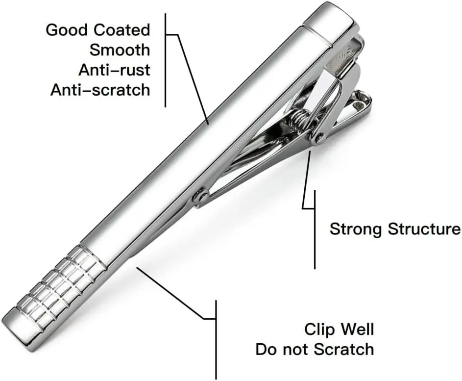 Tie Clips for Men, Classic Sty - Tie Bar Set Gift reseña y precio