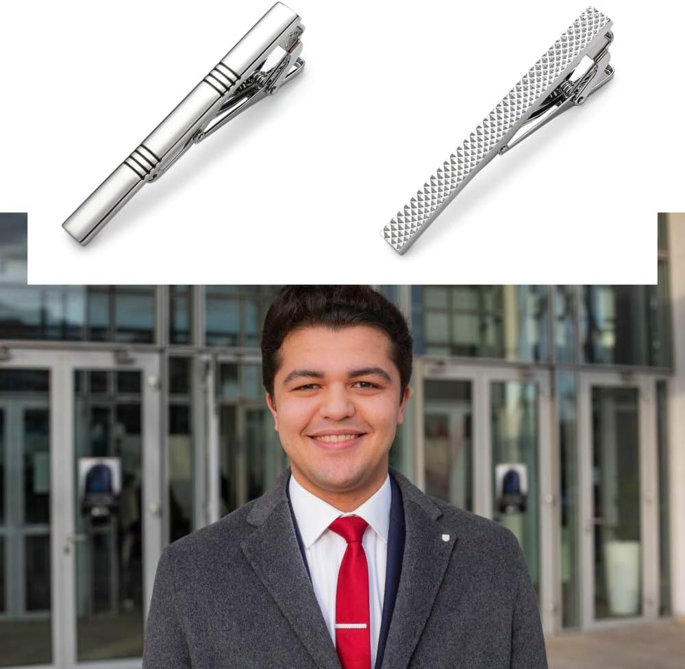Tie Clips for Men, Classic Sty - Tie Bar Set Gift reseña y precio