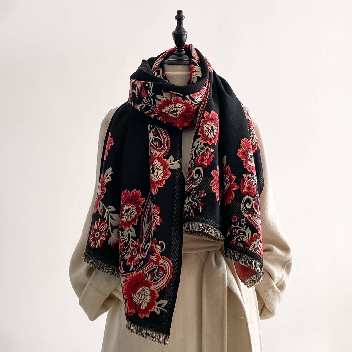 2025 Winter Luxury Imitation C - Woven Scarf Blanket reseña y precio