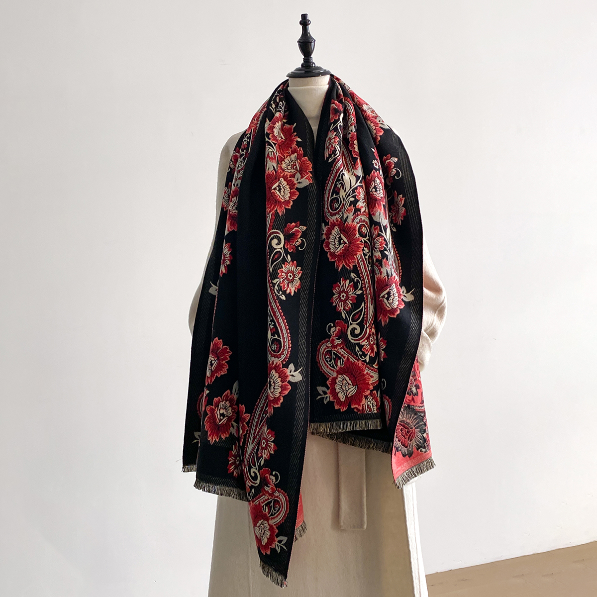 2025 Winter Luxury Imitation C - Woven Scarf Blanket reseña y precio