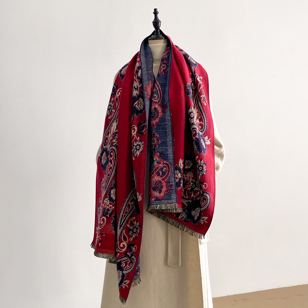 2025 Winter Luxury Imitation C - Woven Scarf Blanket reseña y precio