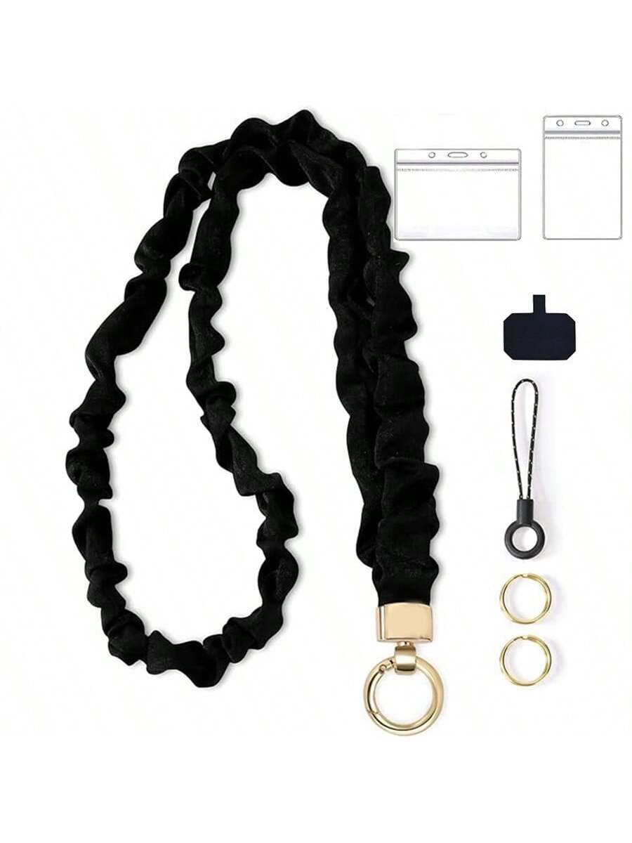 Stretchy Scrunchie Lanyard For - Lanyard Badge Holder reseña y precio