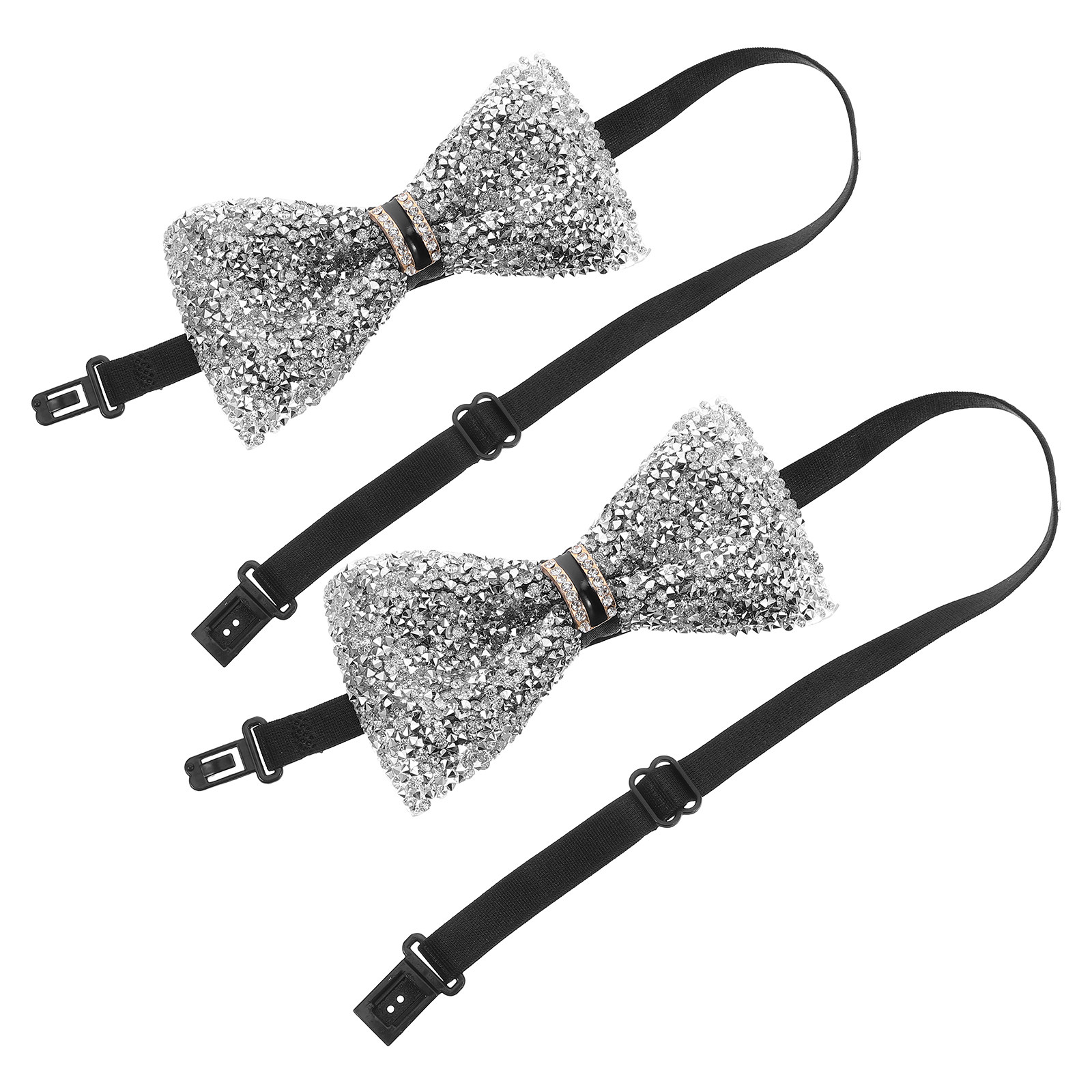 2Pcs Children Bow Tie Glitter  - Bow Tie Pre Tied reseña y precio